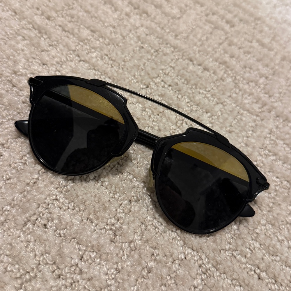 Dior Black & Gold Sunglasses